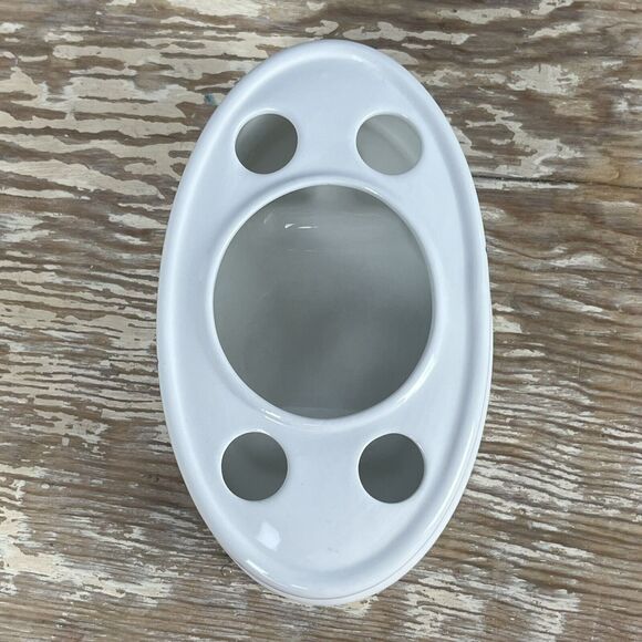 Vtg 1995 Portmeirion Harvest Blue Delft Toothbrush Holder Angharad Menna England - Picture 6 of 14